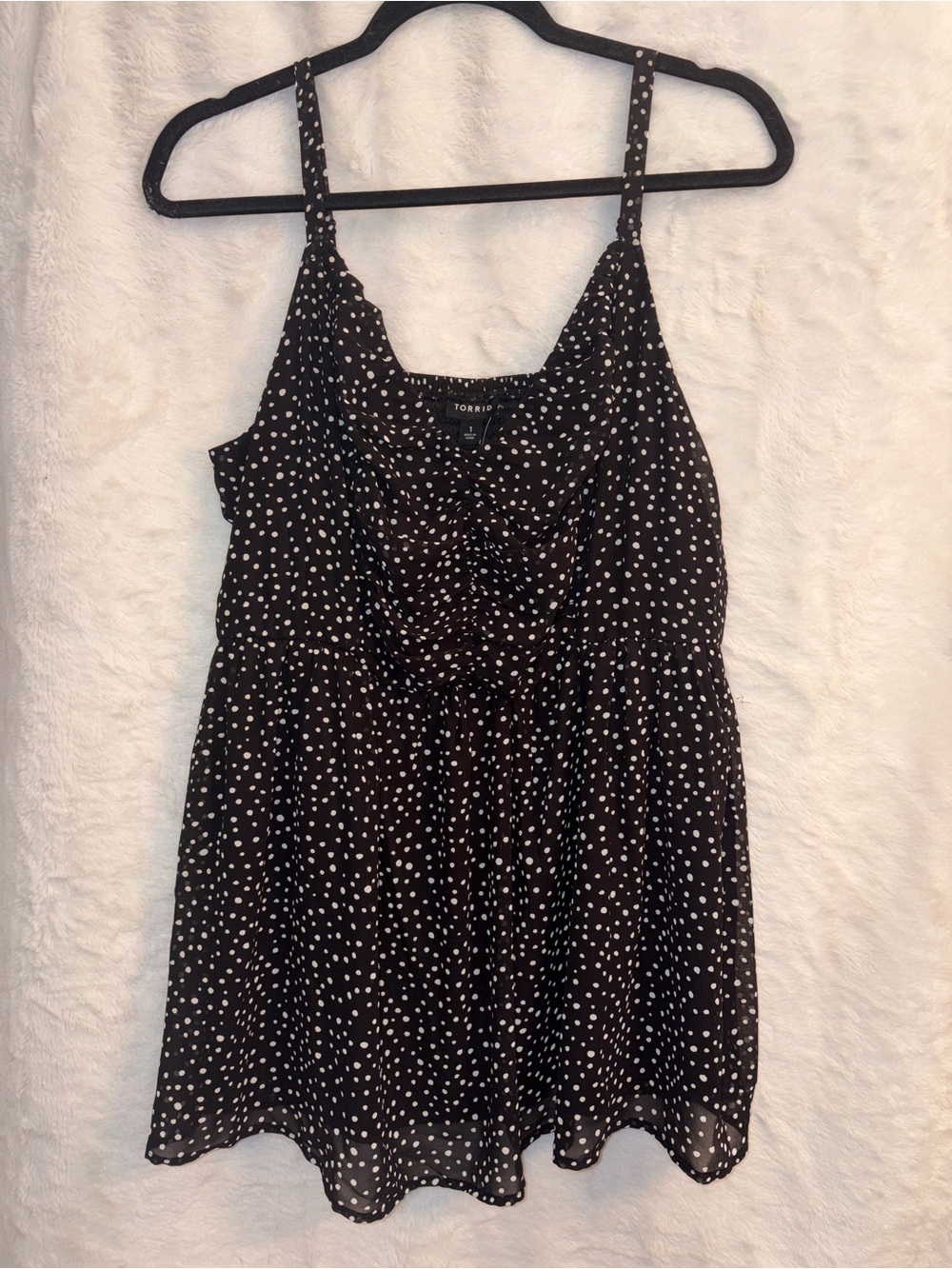 torrid Black & White Polka Dot Cami